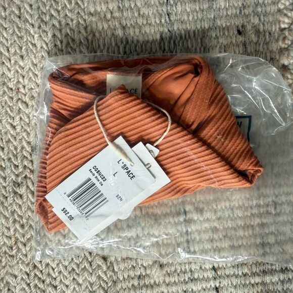NWT L*Space Sandy Classic Coverage Bikini Bottom in Sienna Size Large - Picture 3 of 4
